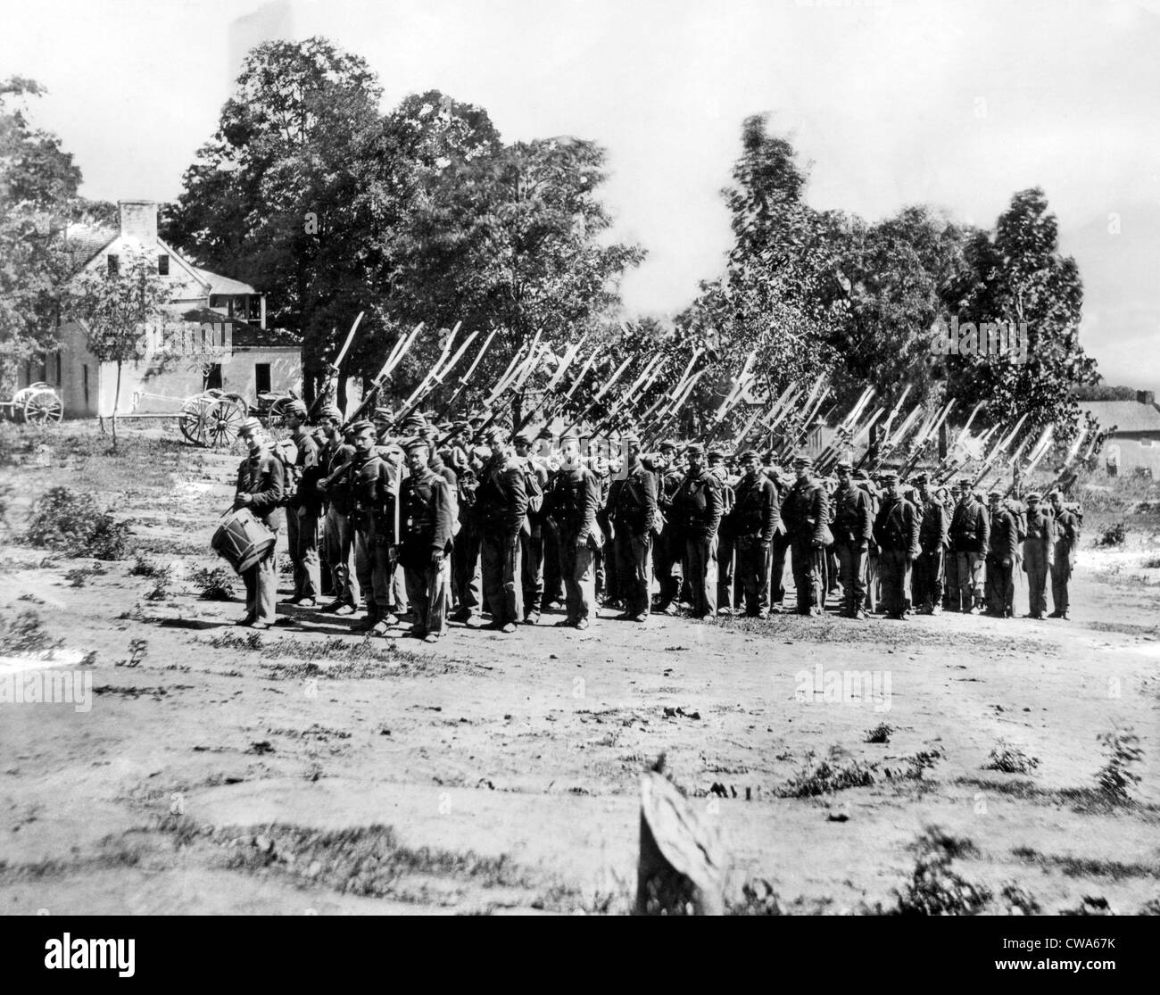 Bürgerkrieg: Mathew B. Brady Foto von Unionssoldaten, c. 1860... Höflichkeit: CSU Archive / Everett Collection Stockfoto