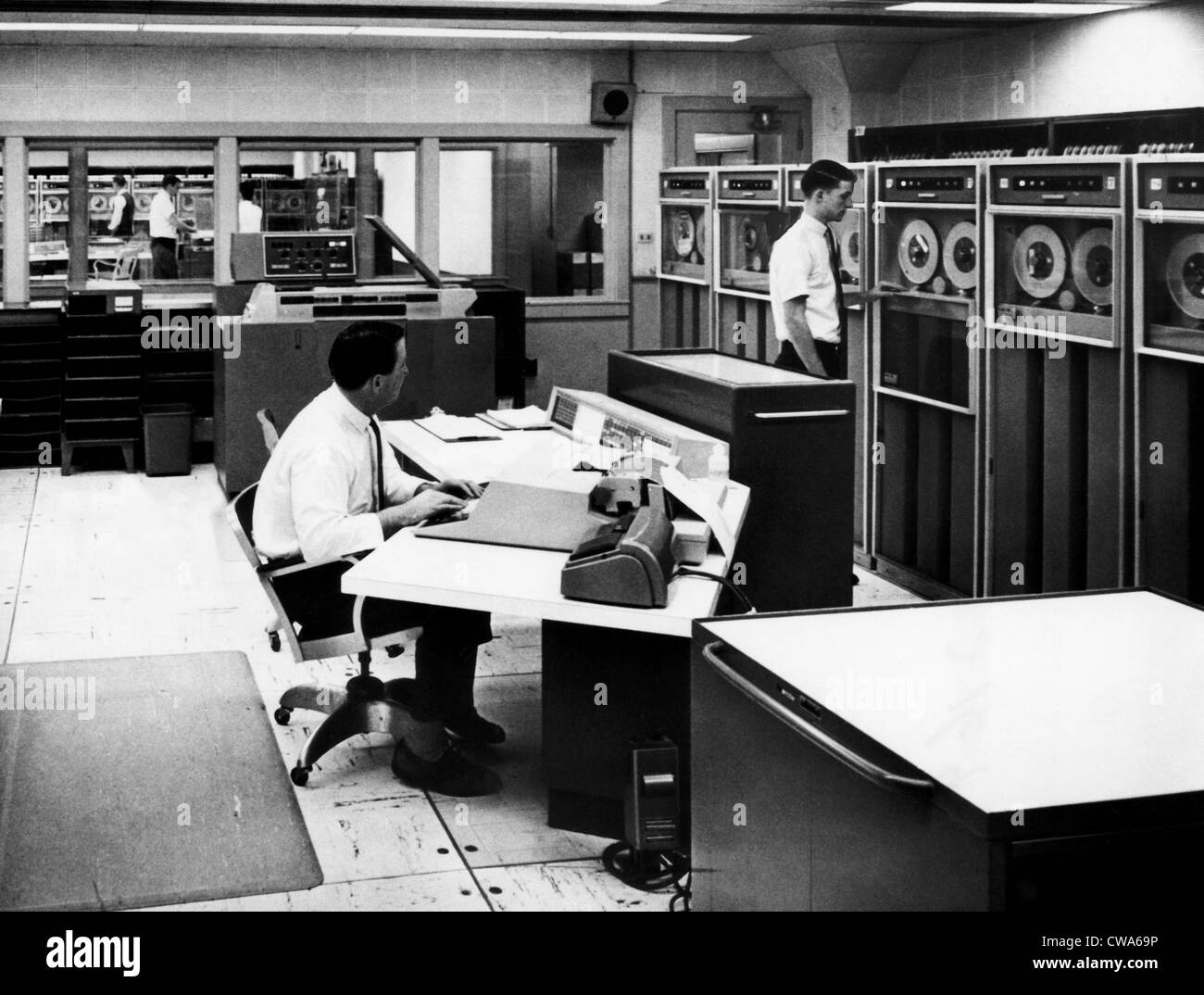 Computer im "Labor der Zukunft," 1964. Höflichkeit: CSU Archive/Everett Collection Stockfoto
