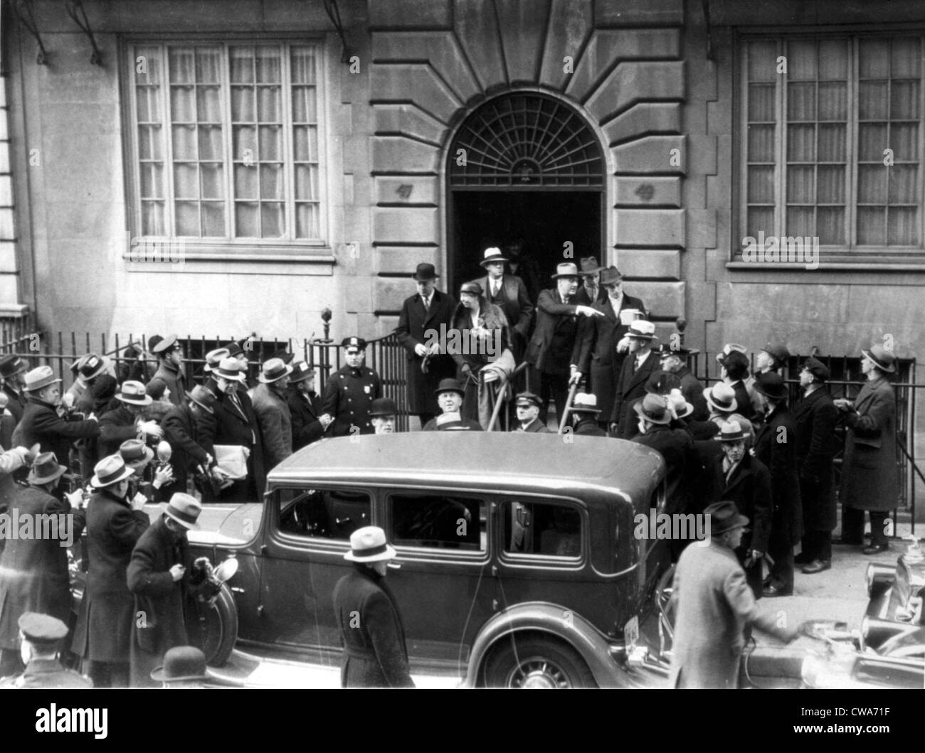 Gewählter Präsident ROOSEVELT und Frau Eleanor an ihre New York 1933 zu Hause... Höflichkeit: CSU Archive / Everett Collection Stockfoto