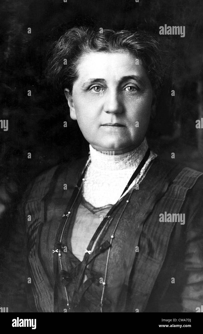 Jane Addams im Jahre 1913. Höflichkeit: CSU Archive / Everett Collection Stockfoto