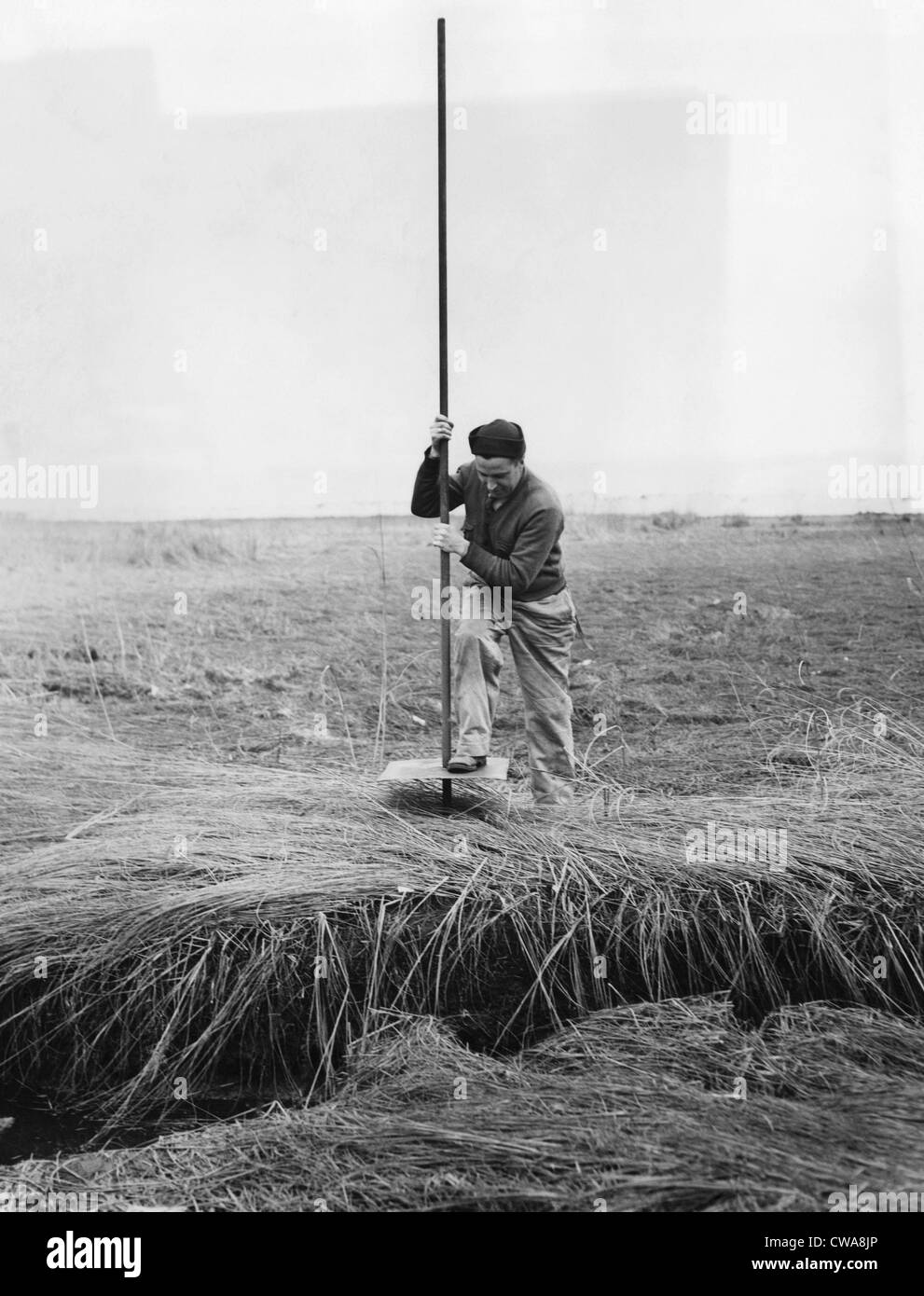 Die Bauarbeiten am Idlewild Airport, (derzeit bekannt als John F. Kennedy International Airport), New York City, 1943... Höflichkeit: Stockfoto