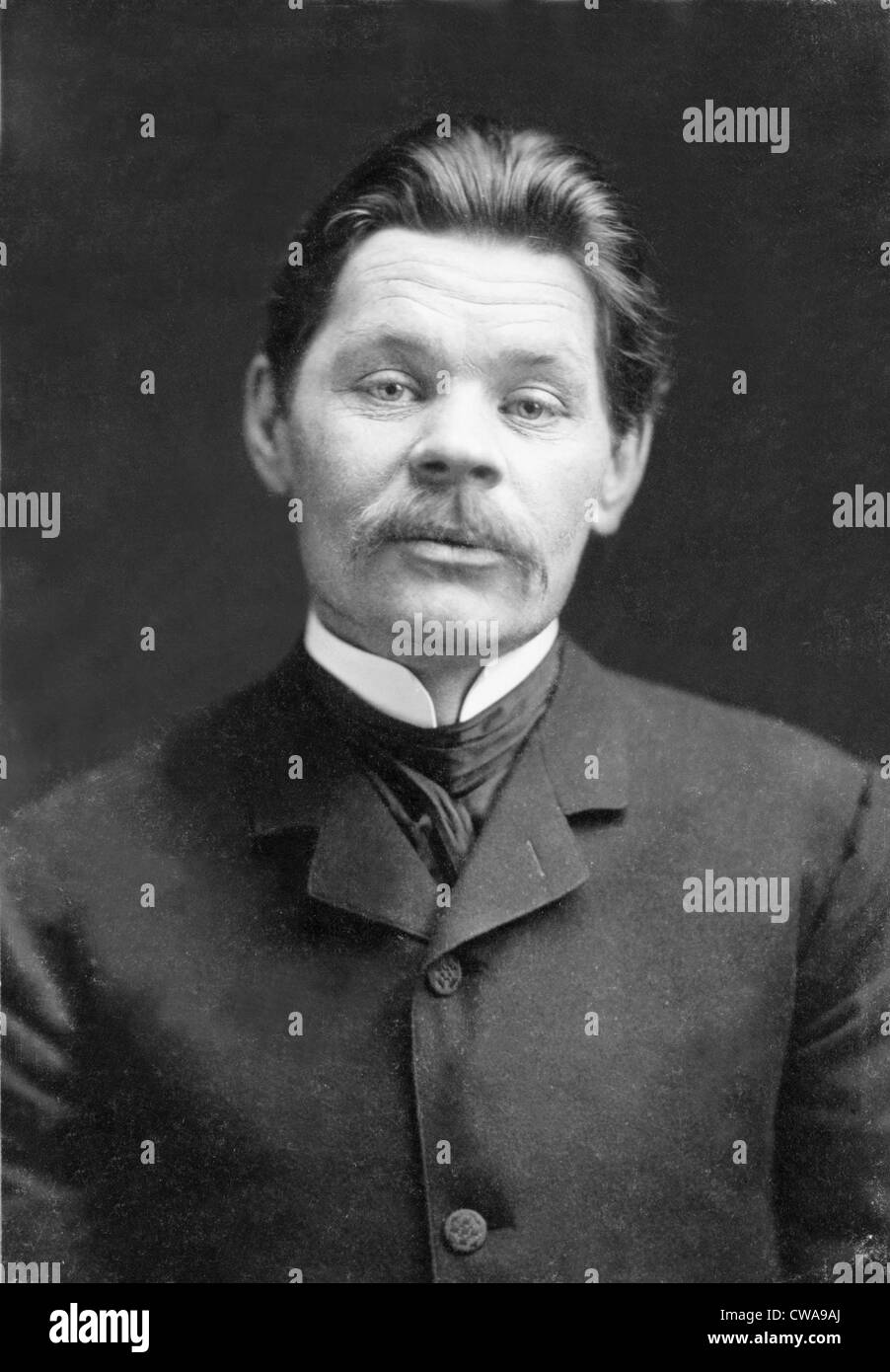 Maxim Gorky (1868-1936) schrieb über das Leben der Arbeiterklasse Russen und unterstützte die marxistischen Revolution aber wurde oft Stockfoto