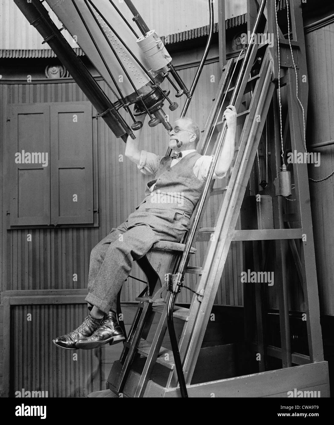 David Peck Todd (1855 – 1939) US-amerikanischer Astronom Observatory, 1924.  Während der Chef Astronom am Lick-Observatorium schuf er Stockfoto