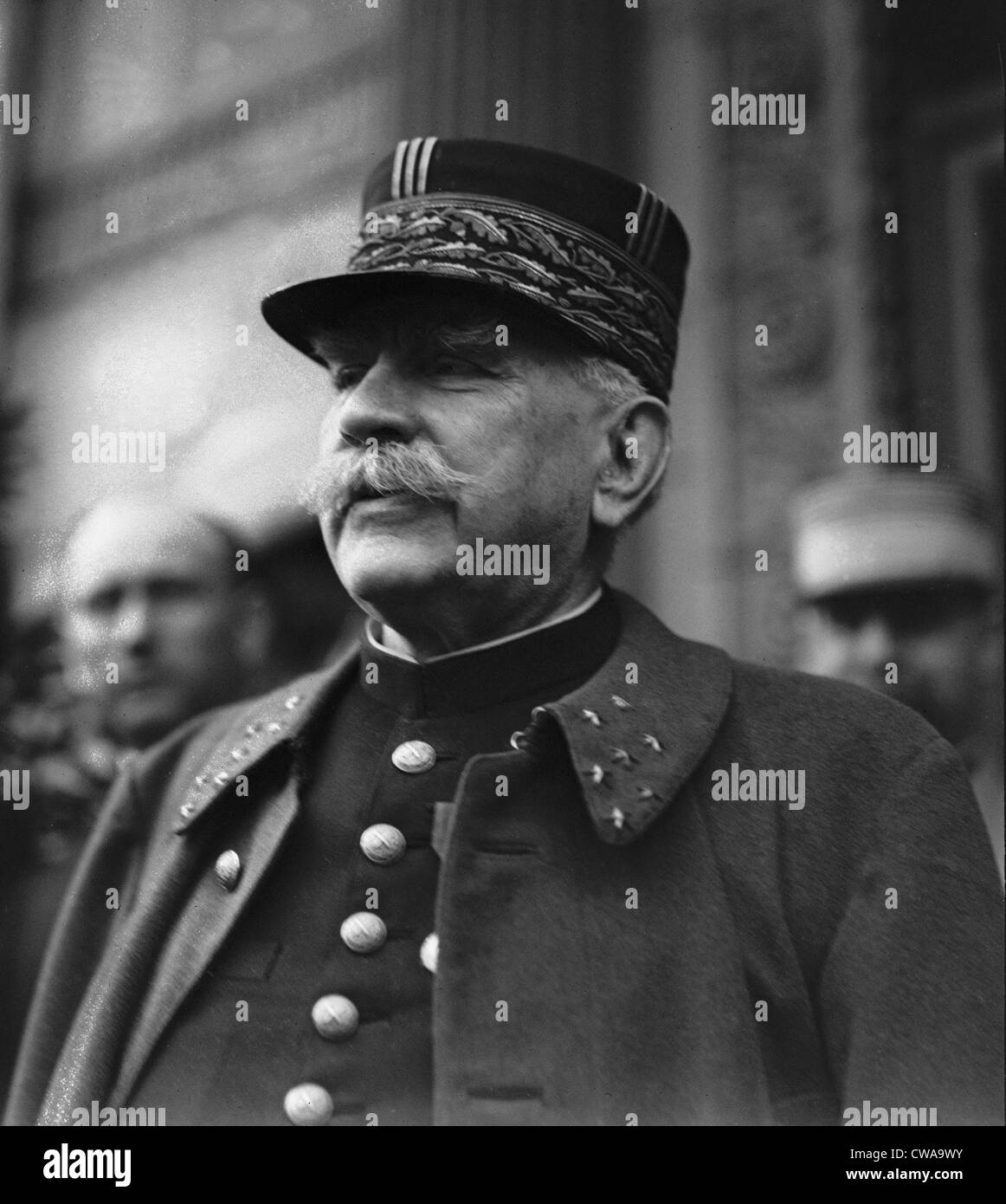 Marshall Joseph Joffre (1852-1931) Oberbefehlshaber der französischen Armee im ersten Weltkrieg. Stockfoto