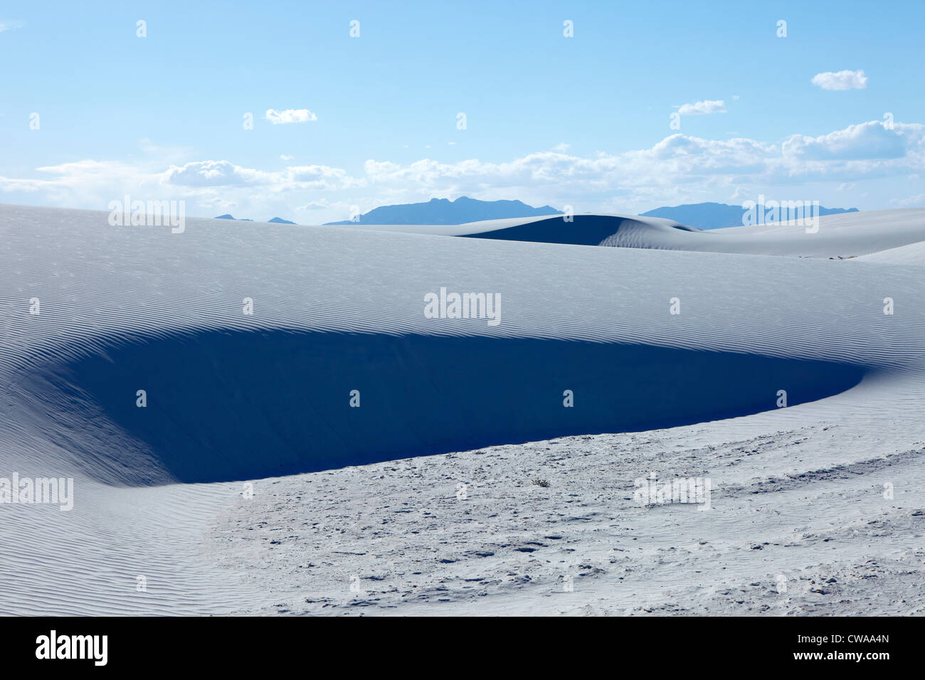 Sanddünen, White sands Nationalpark, New Mexico, usa Stockfoto