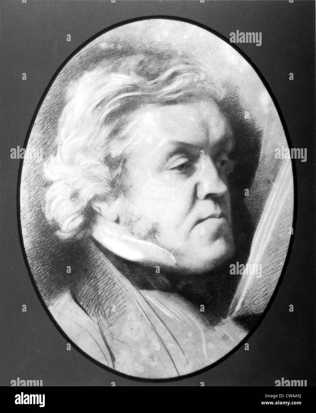 WILLIAM MAKEPEACE THACKERAY, c. 1862... Höflichkeit: CSU Archive / Everett Collection Stockfoto