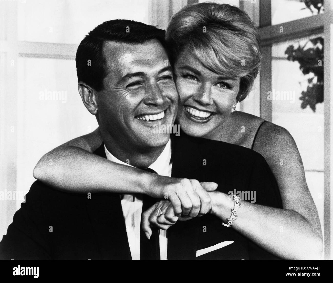 PILLOW TALK, von links: Rock Hudson, Doris Day, 1959. Höflichkeit: CSU Archive / Everett