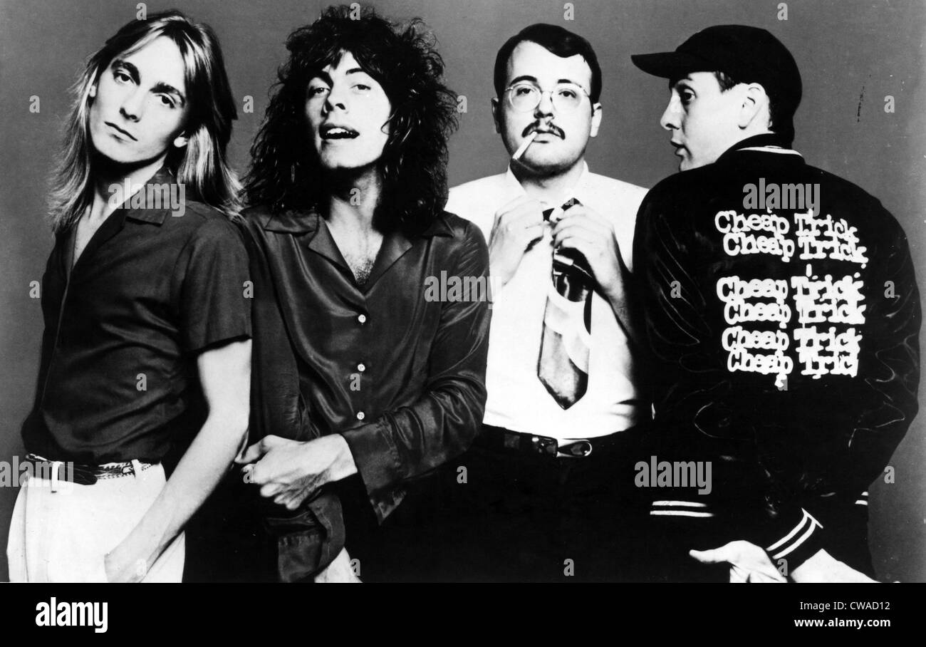 Cheap Trick, Robin Zander, Tom Peterson, Bun E. Carlos, Rick Nielsen, der 1980er Jahre... Höflichkeit: CSU Archive / Everett Collection Stockfoto