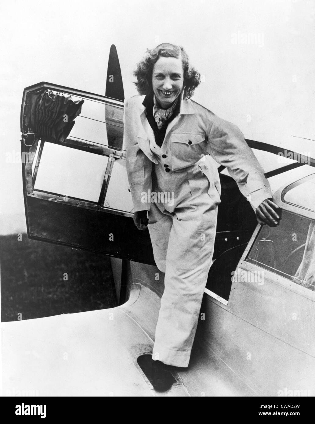 Beryl Markham (1902-1986), britischer Auswanderer nach Kenia, lernte in den 1920er Jahren fliegen geboren, verdiente ihren Lebensunterhalt als Buschpilot, und Stockfoto