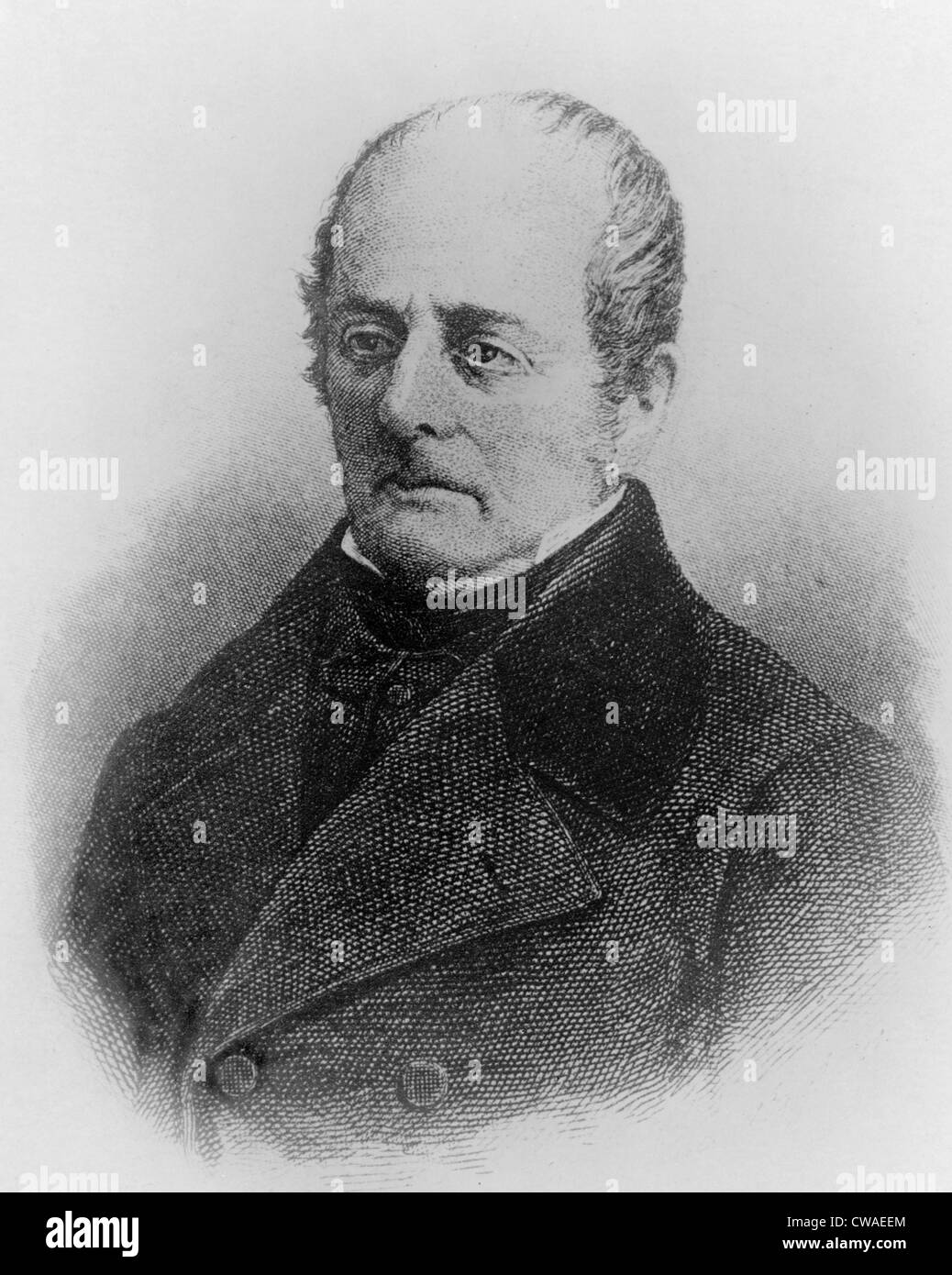 Andres Bello (1781 – 1865) lateinamerikanische Dichter SILVAS AMERICANAS, zwei epische Gedichte Lobeshymnen Südamerika bekannt. Stockfoto