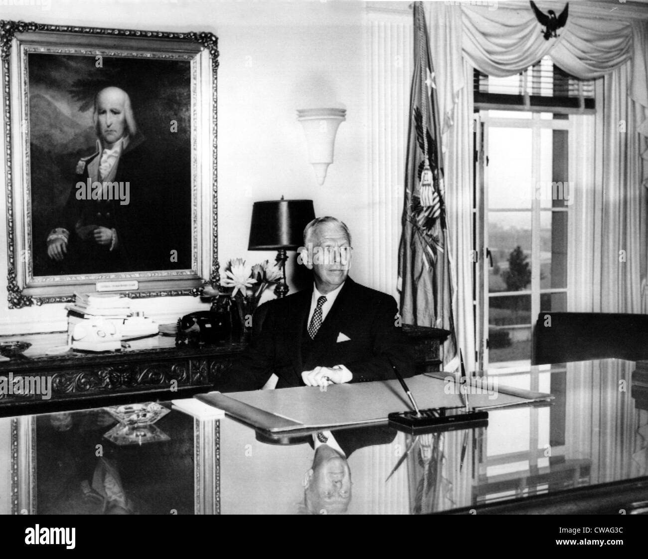 General George C. Marshall als US-Verteidigungsminister 21.09.50. Höflichkeit: CSU Archive / Everett Collection Stockfoto