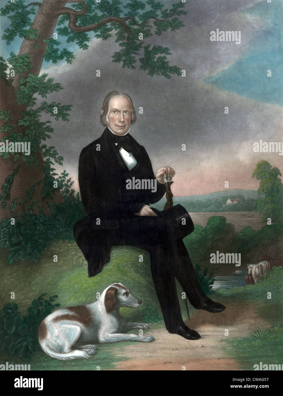 Henry Clay (1777-1852) war aktiv in der Politik der Vereinigten Staaten für die erste Hälfte des 19. Jahrhunderts. Stockfoto
