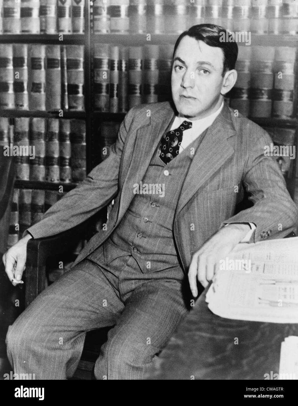 Dutch Schultz, geb. Arthur Flegenheimer (1902 – 1935), Gangster und Schmuggler New York brachte rechtliche Probleme mit sich Stockfoto