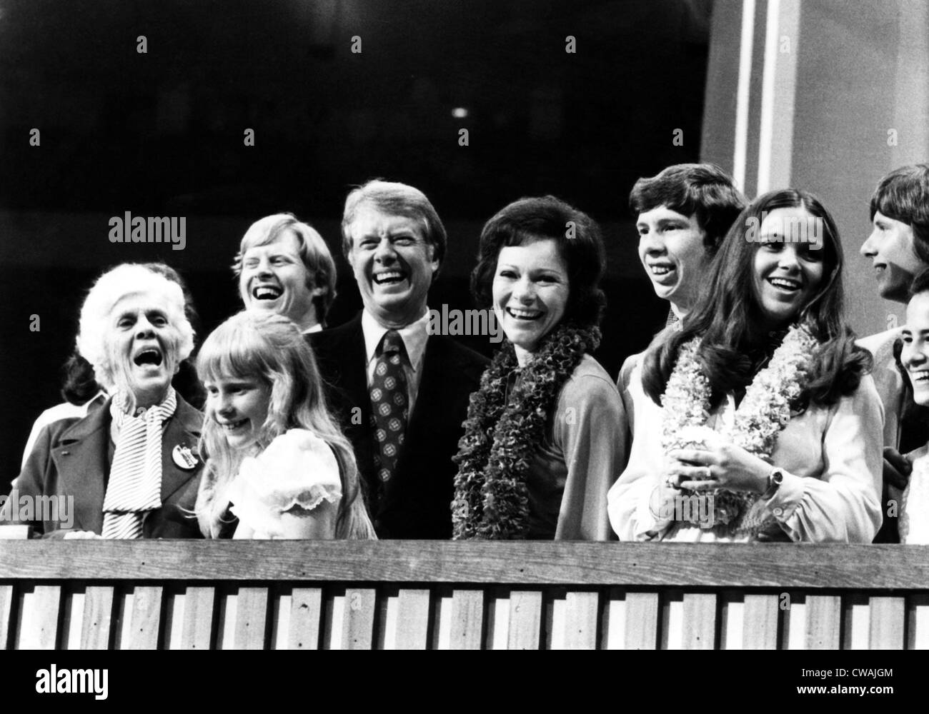 Präsident Jimmy Carter und seine Familie, 1980. Höflichkeit: CSU Archive/Everett Collection Stockfoto