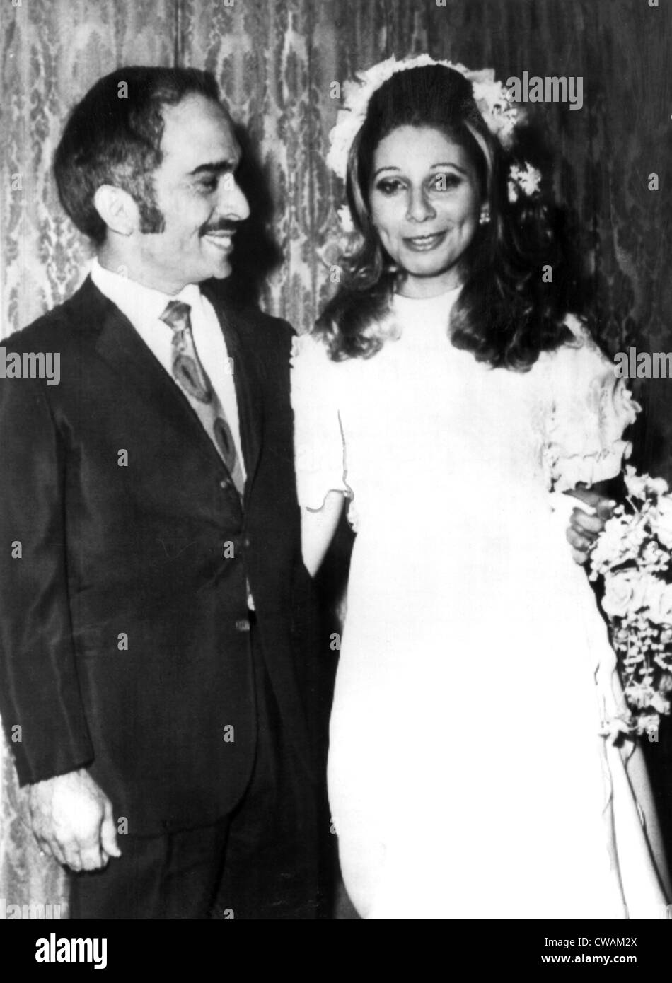König Hussein von Jordanien, heiratet seine 3. Frau, Alia Baha Eddin Toukan, 24. Dezember 1972. Höflichkeit: CSU Archive/Everett Stockfoto