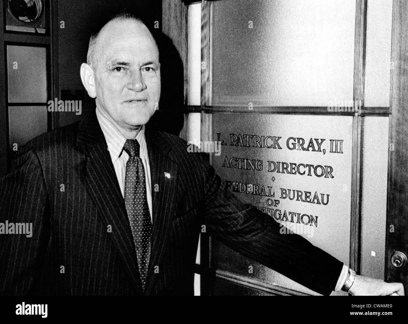L. Patrick Gray, stellvertretender Direktor des FBI, 16. Mai 1972. Washington, DC. Höflichkeit: CSU Archive / Everett Collection Stockfoto