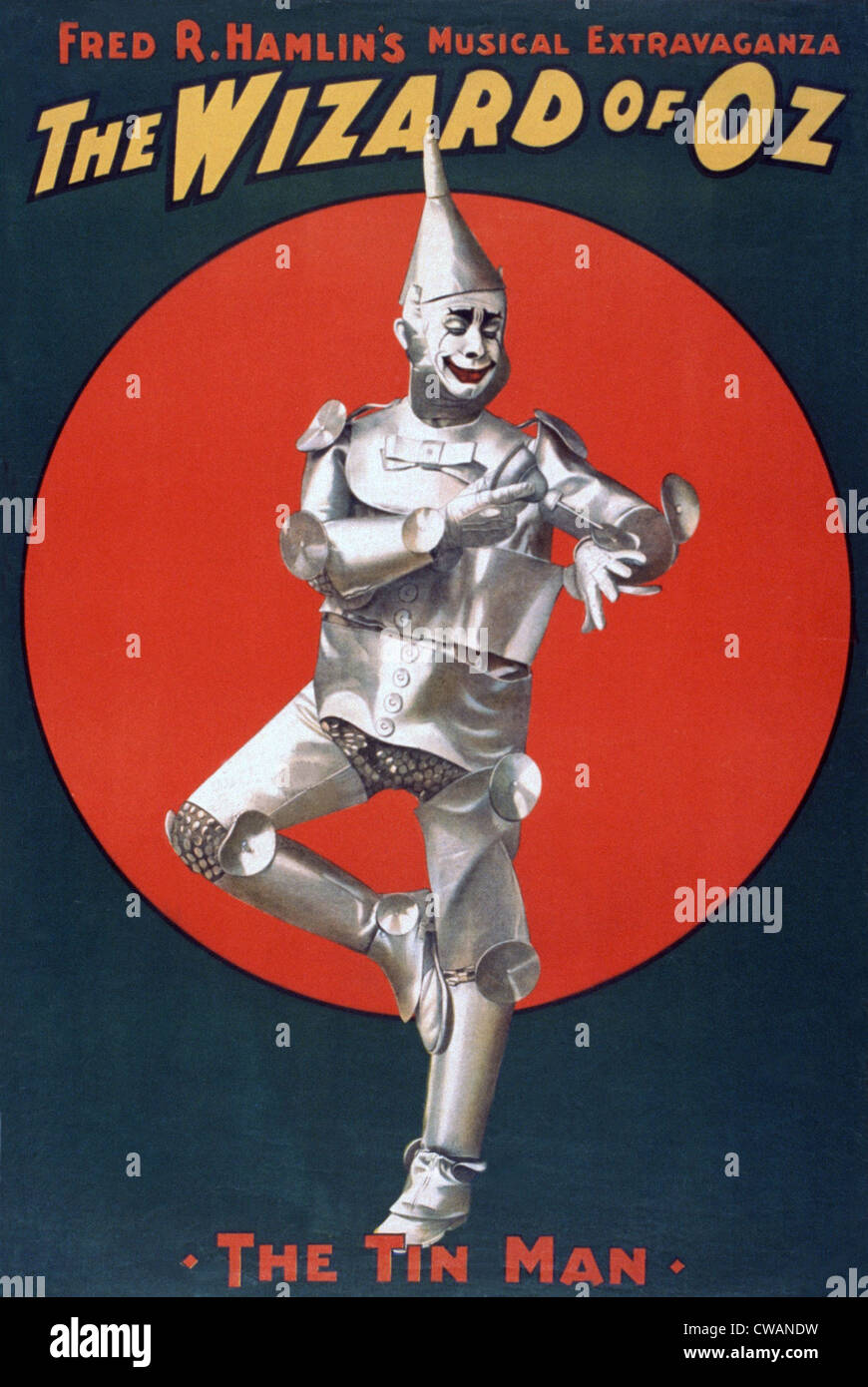 DER Zauberer von OZ, die erste Bühnenadaption Frank Baums Buches, eröffnet im Jahr 1902.  Produziert wurde sie von Baum und illustrator Stockfoto