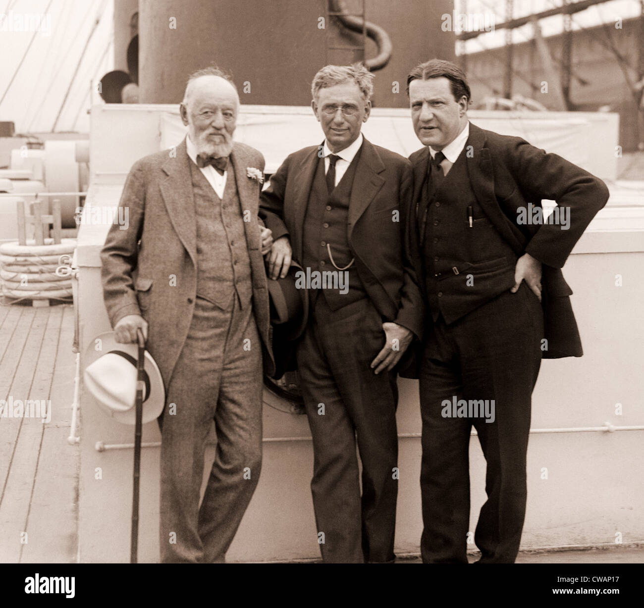 Louis Brandeis (1856-1941), mit anderen Zionisten, Nathan Straus und Rabbi Stephen Samuel Wise. Ca. 1925. Stockfoto