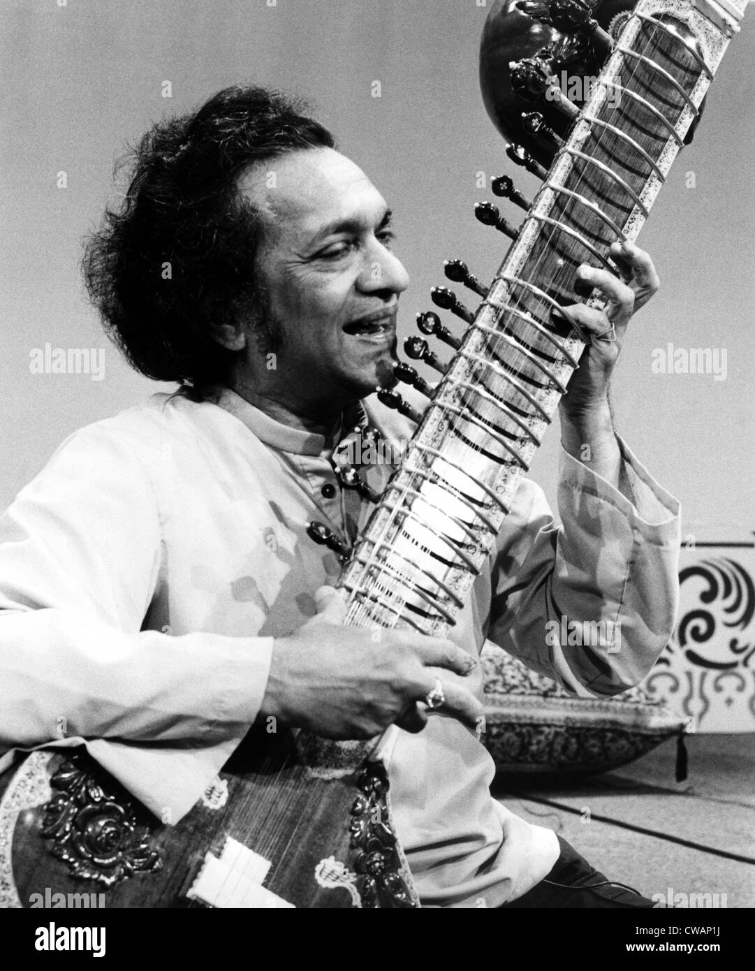 Ravi Shankar, Musiker, Komponist, Performer und Gelehrter, Porträt, 1970er Jahre. Höflichkeit: CSU Archive / Everett Collection Stockfoto