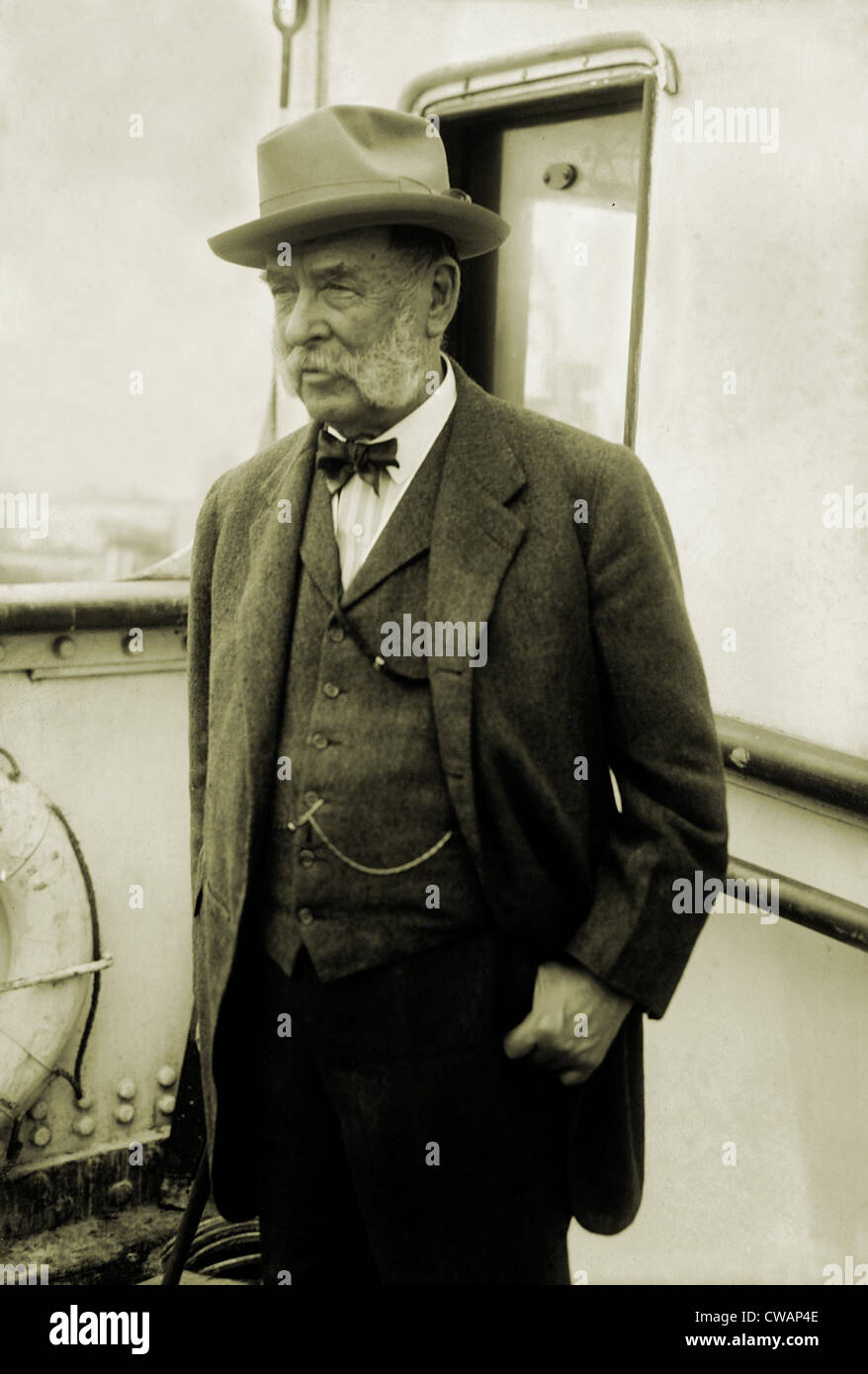 George F. Baker Sr., wohlhabende amerikanische Finanzier und Bankier. Ca. 1910. Stockfoto