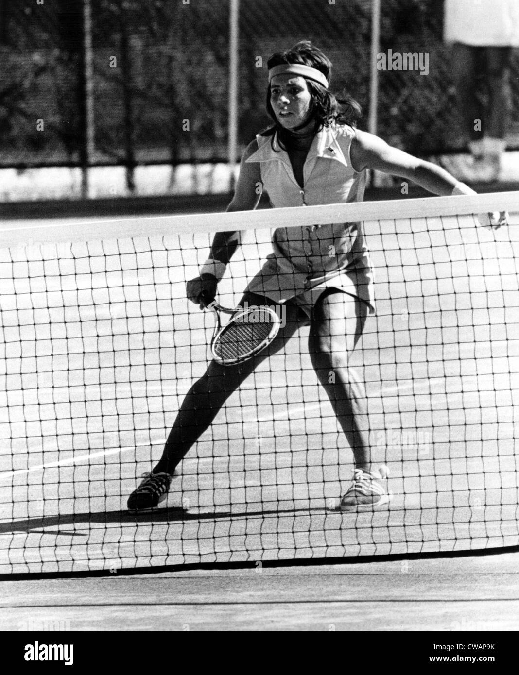 Rosemary Casals, 1974. Höflichkeit: CSU Archive / Everett Collection Stockfoto