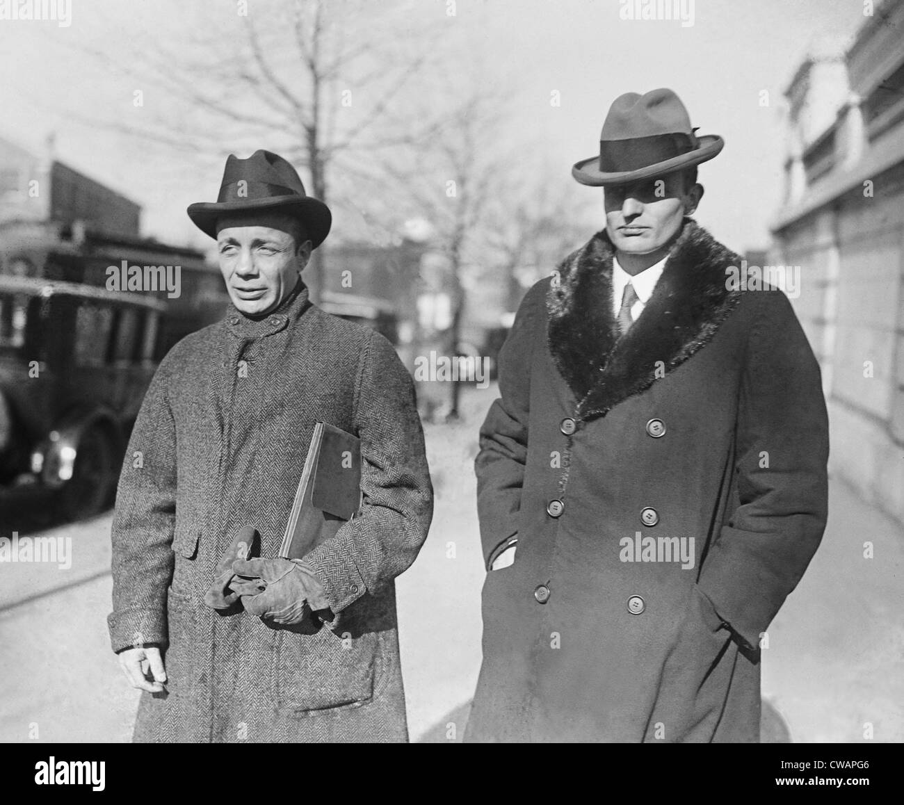 Theodore Roosevelt Jr. mit seinem jüngeren Bruder, Archie, deren Zeugnis der Teapot-Dome-Ermittler beigetragen, die Stockfoto