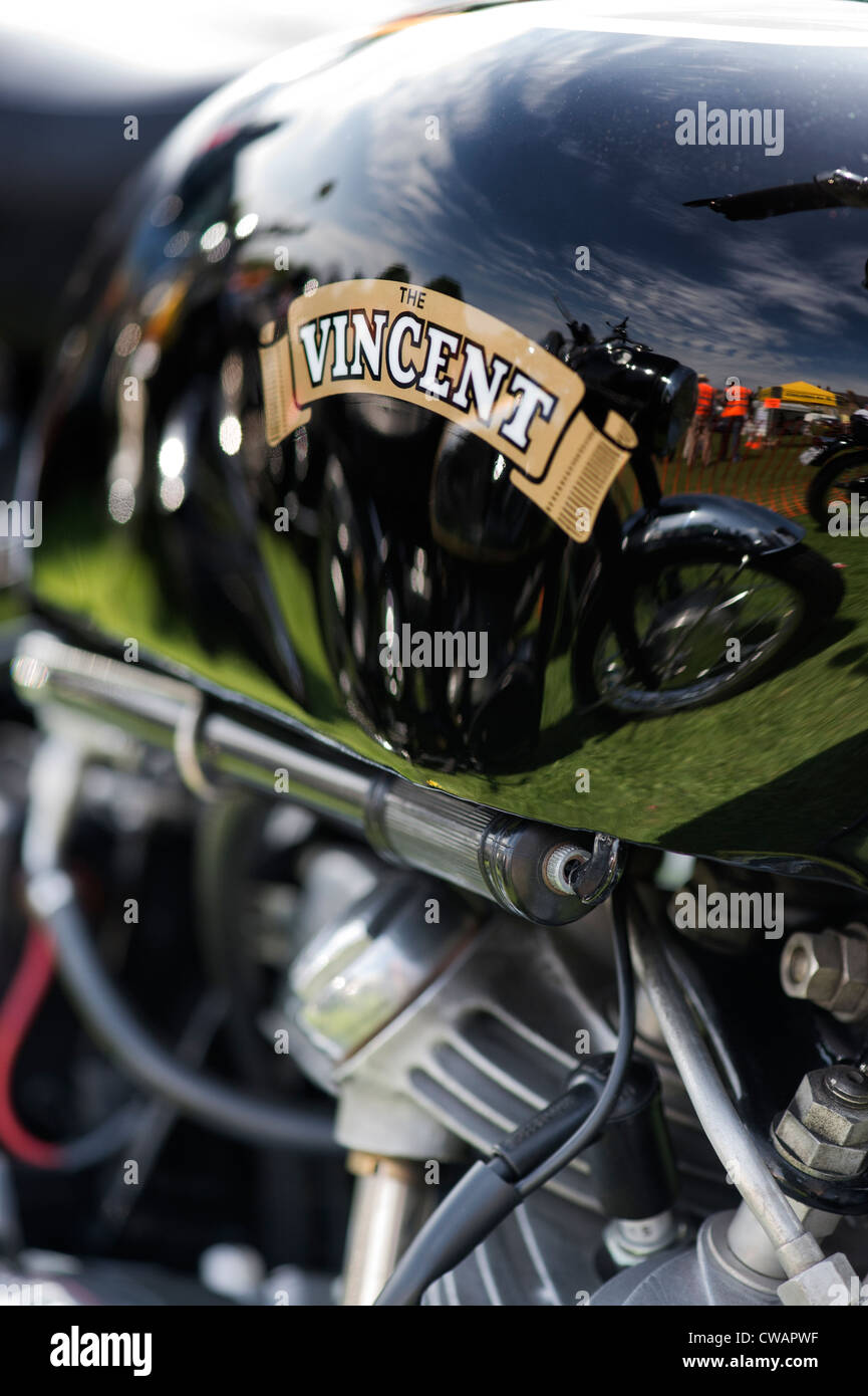 Oldtimer Motorrad Vincent Serie C Black Shadow. Classic British bike Stockfoto