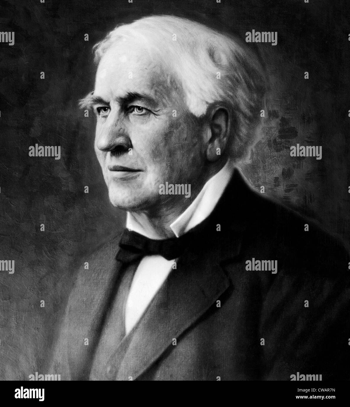 Ein Porträt von Thomas Edison, 1847-1931. Mit freundlicher Genehmigung CSU Archive/Everett Collection. Stockfoto