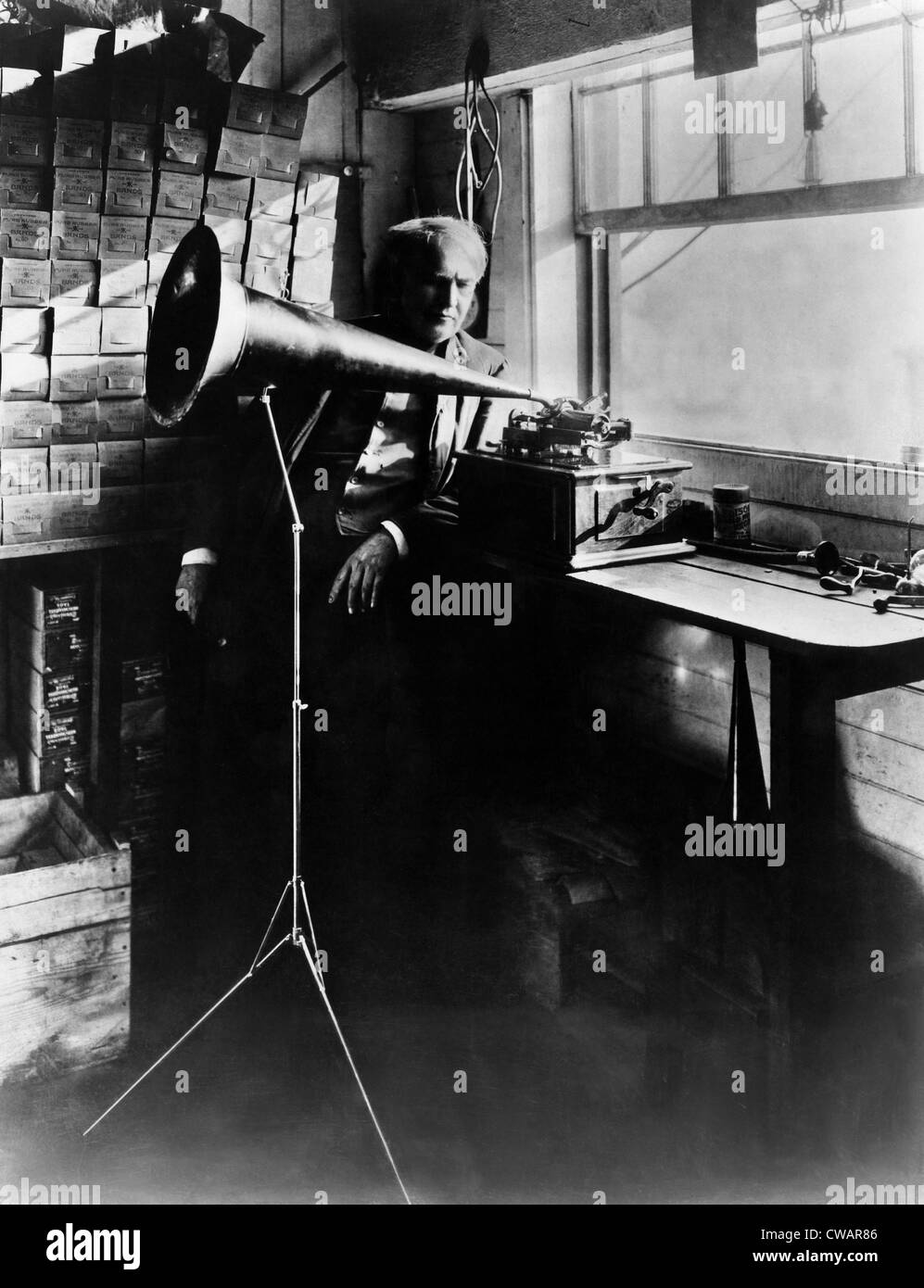 Thomas Edison ca. 1906. Mit freundlicher Genehmigung CSU Archive/Everett Collection. Stockfoto