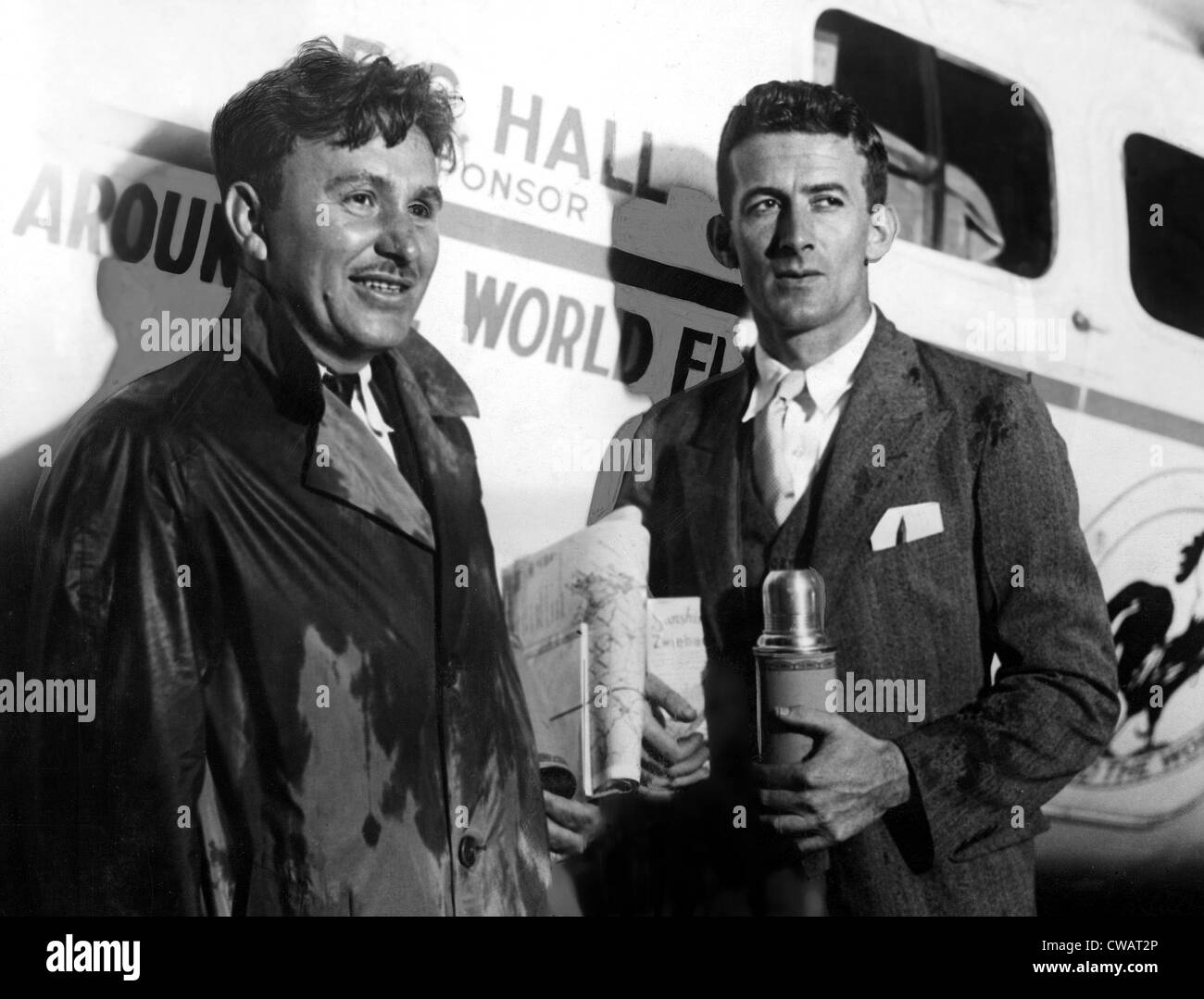 Wiley Post & Harold er festgelegten Kreis Welt in 10 Tagen von Roosevelt Field, NY 23.06.31. Höflichkeit: CSU Archive / Everett Stockfoto