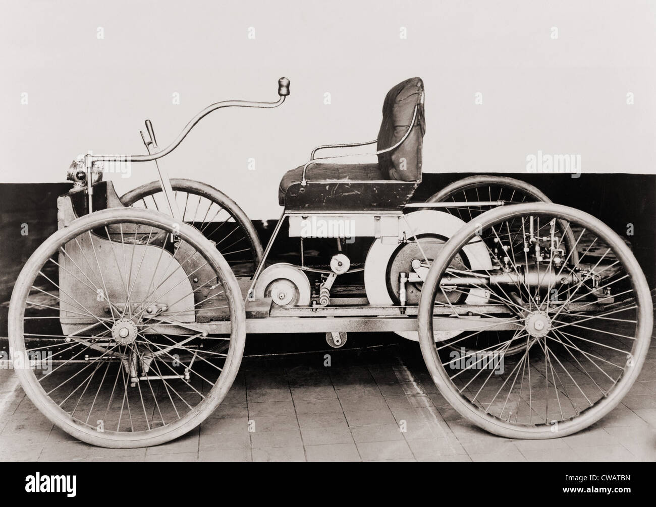 Ein 1896 Ford, Ein Benzin-Auto, Die Sein Hersteller, Henry Ford, Genannt  "Vierrädrige Stockfotografie - Alamy