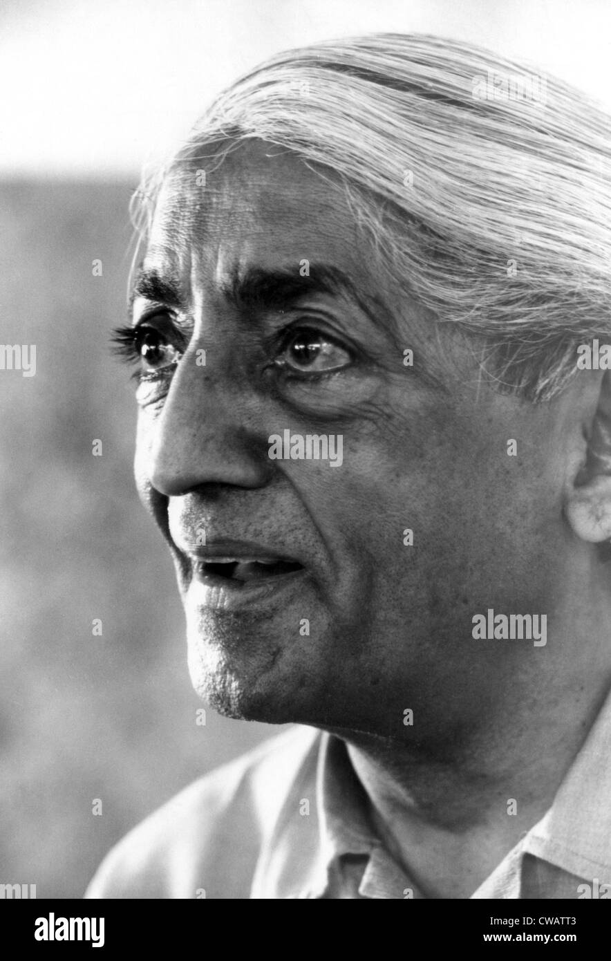 Krishnamurti, Autor und Dozent, 1960er Jahre. Höflichkeit: CSU Archive / Everett Collection Stockfoto