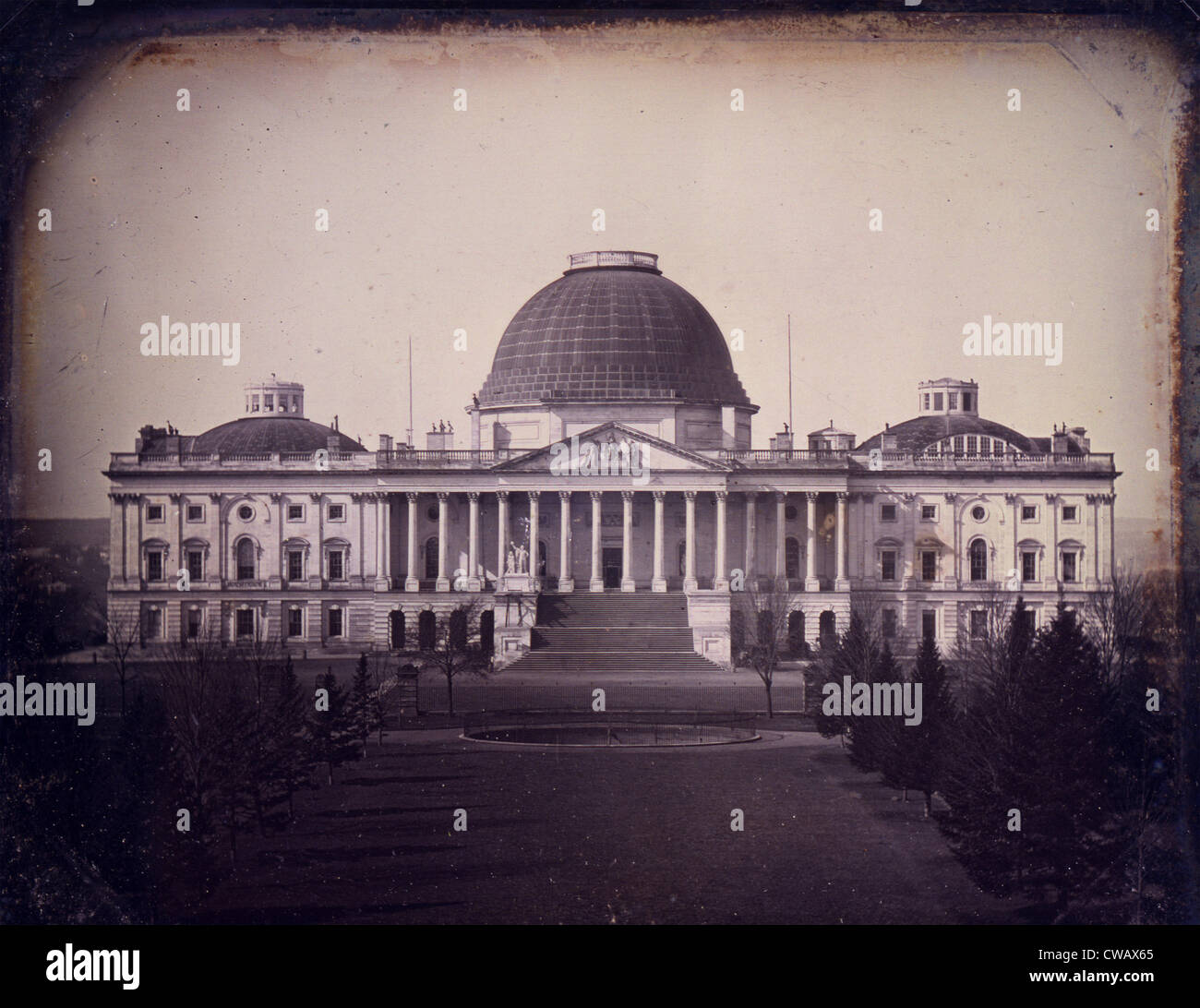 United States Capitol Building, Washington DC, Daguerreotypie ca. 1846 durch John Plumbe, erstellt. 3g03595u Stockfoto