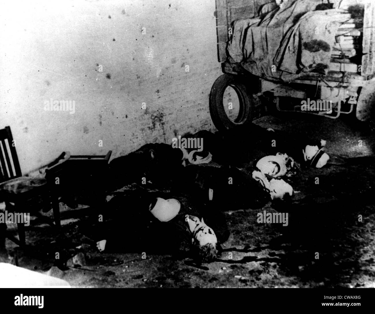 St. Valentine's Day Massacre, Chicago, 14. Februar 1929. Höflichkeit: CSU Archive / Everett Collection Stockfoto
