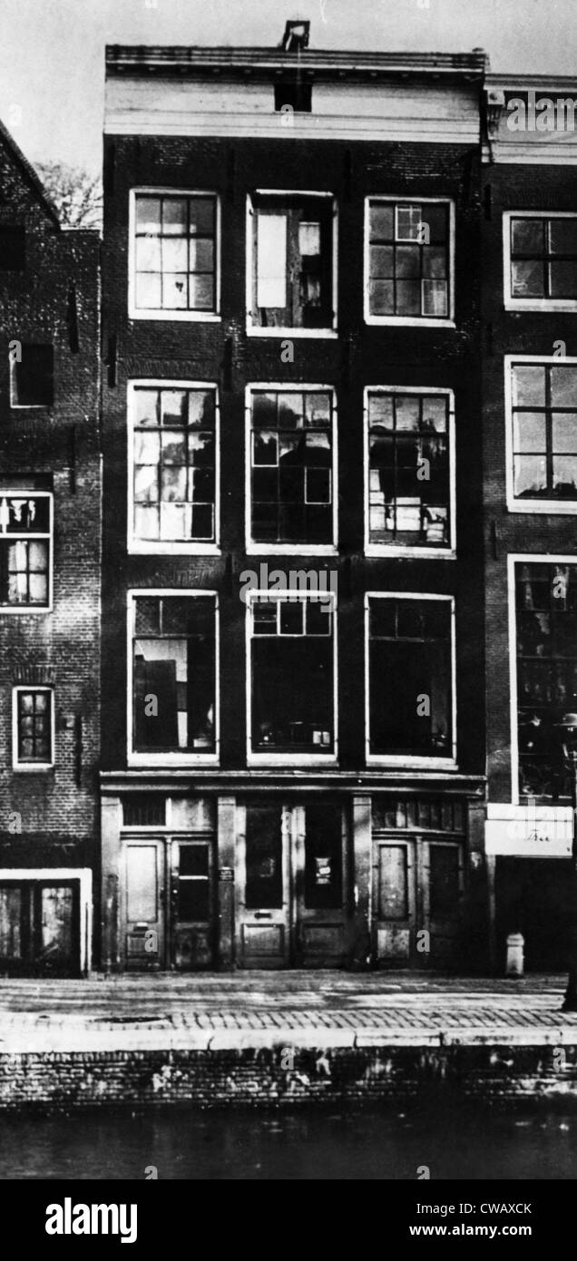 Das Exterieur des Büro-Lager in Amsterdam, Holland, die Platz für die Familie Frank versteckt war. Höflichkeit: CSU Stockfoto