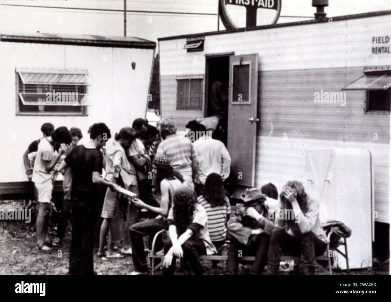Woodstock 1969 historisches Ereignis in Bethel NY. Höflichkeit: CSU Archive / Everett Collection Stockfoto