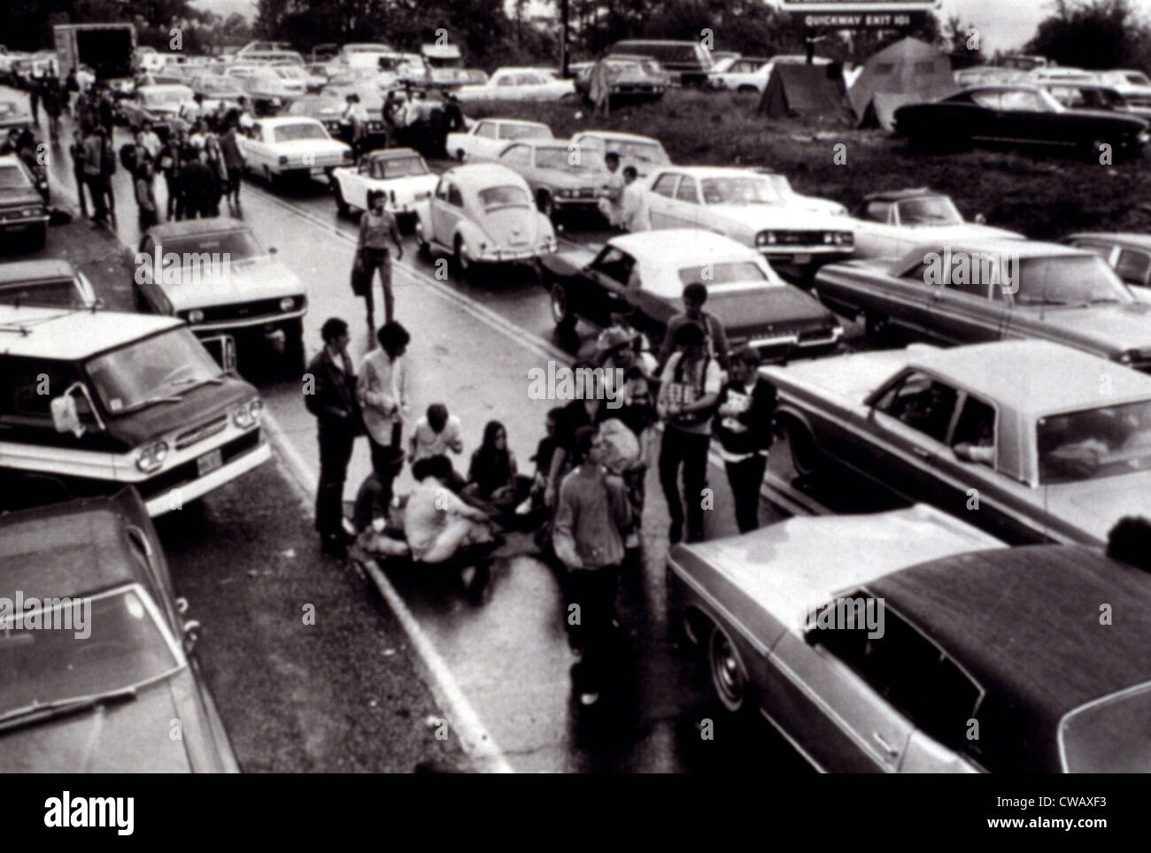 Woodstock 1969 historisches Ereignis in Bethel NY. Höflichkeit: CSU Archive / Everett Collection Stockfoto