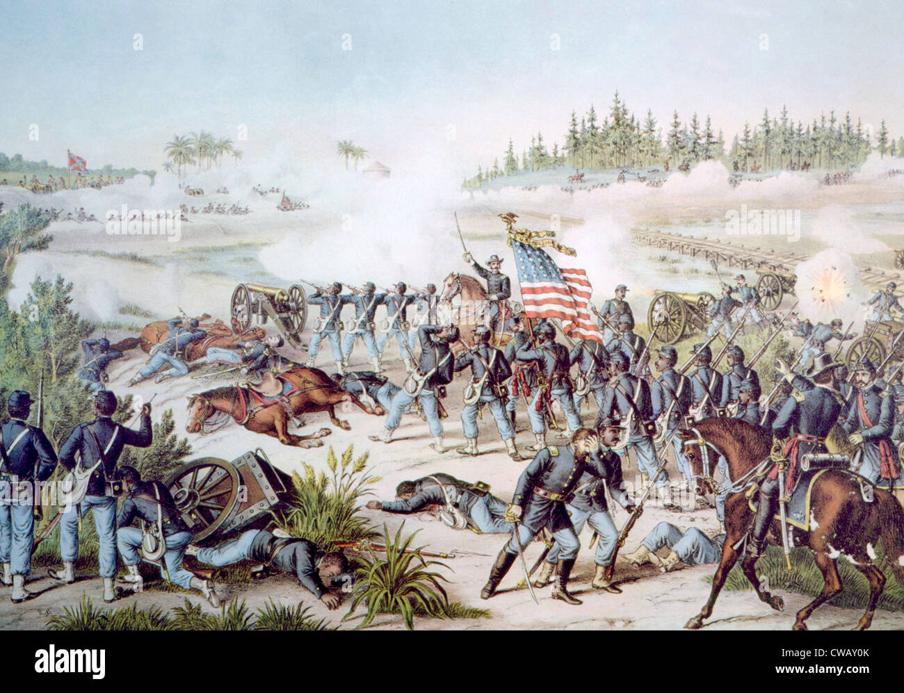 Die Schlacht von Olustee, 20. Februar 1864 Stockfoto
