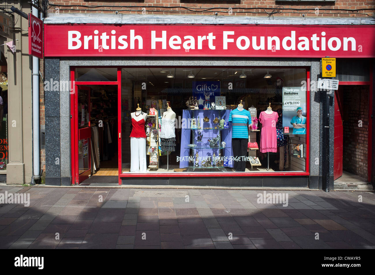 British Heart Foundation Charity-Shop Stockfoto