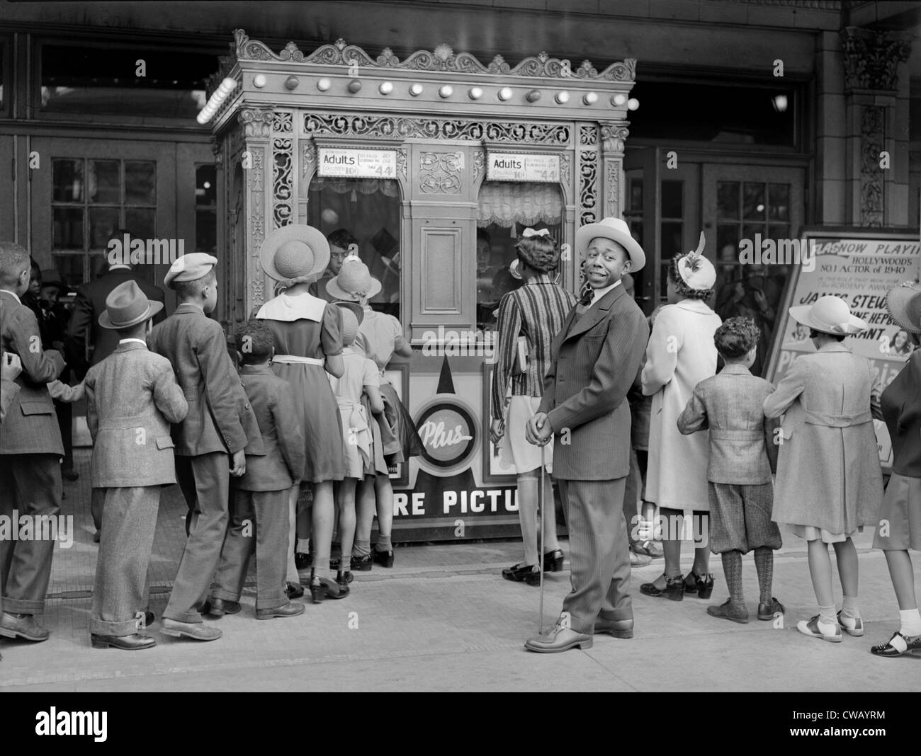 Kino zeigt, dass THE PHILADELPHIA STORY, Chicago, Illinois, von Lee Russell, 1941 zu fotografieren. Stockfoto