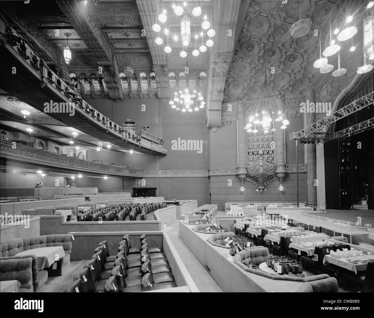 Kinos, das Fox Theater, Westseite des Auditoriums, abgerissen im Jahr 1992, Seventh Avenue, Olive Weg, Seattle, Washington, Stockfoto