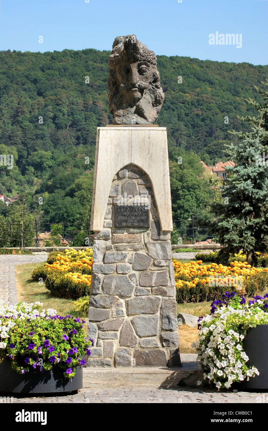 Denkmal von Vlad dem Pfähler in Rumänien Stockfoto