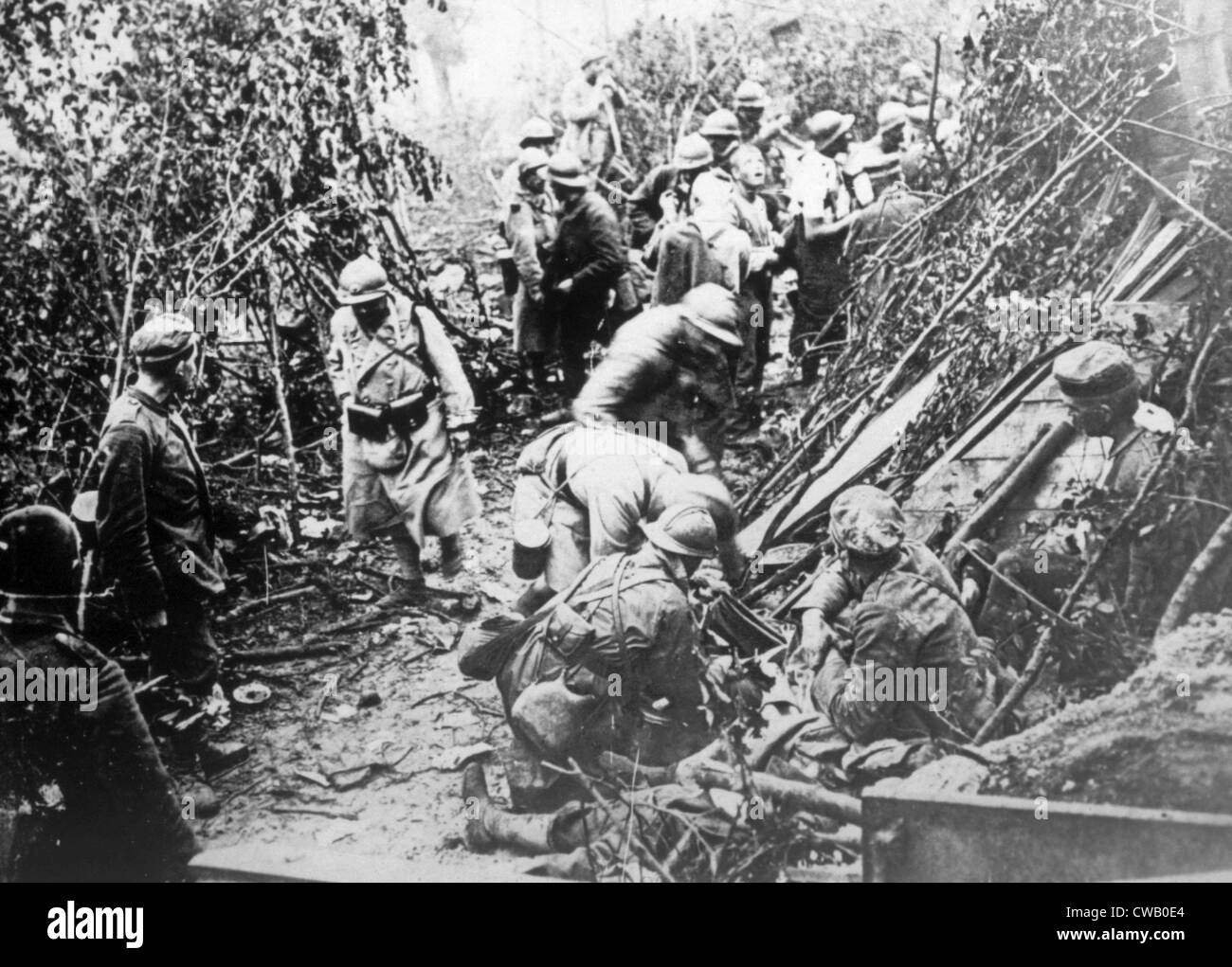 Ersten Weltkrieg, die Schlacht an der Marne, französische Soldaten