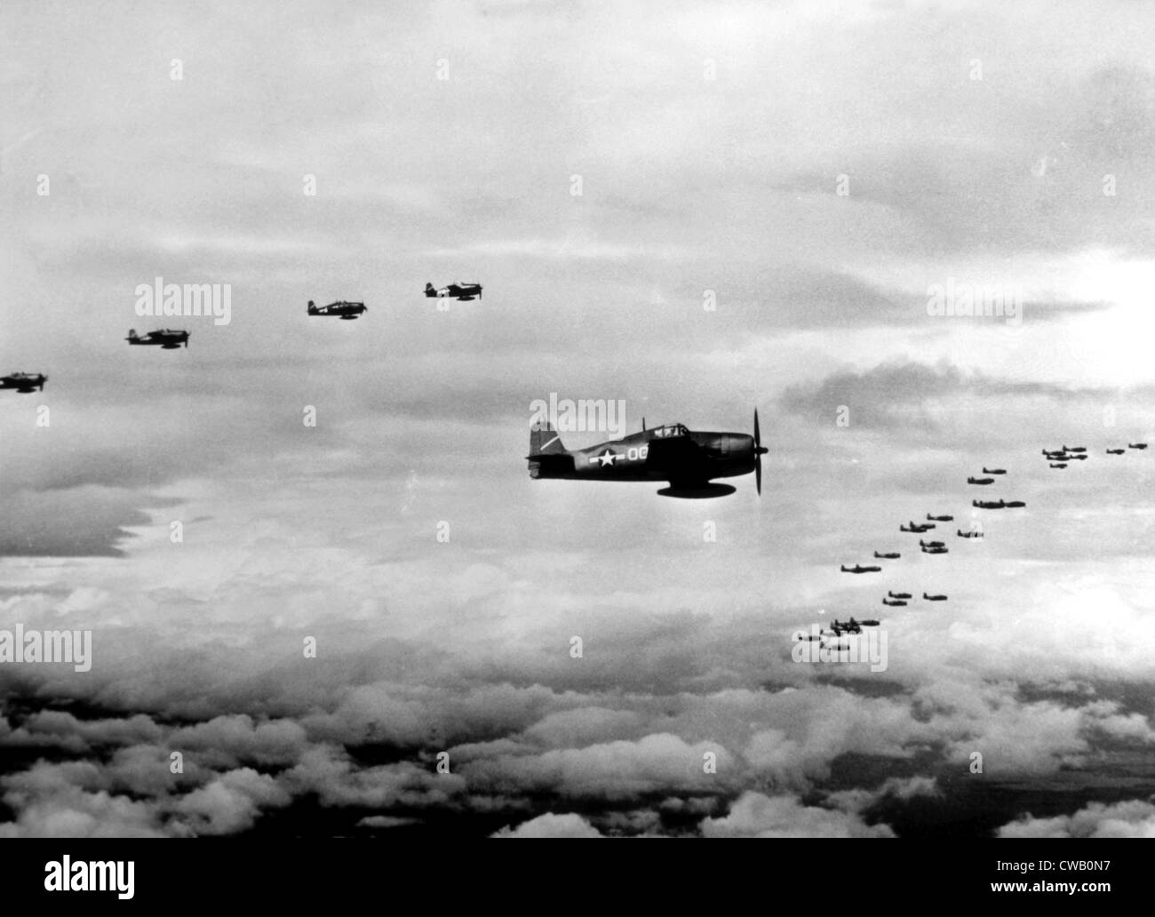 DIE KÄMPFENDEN Dame, P-47 Thunderbolts, 1944 Stockfoto