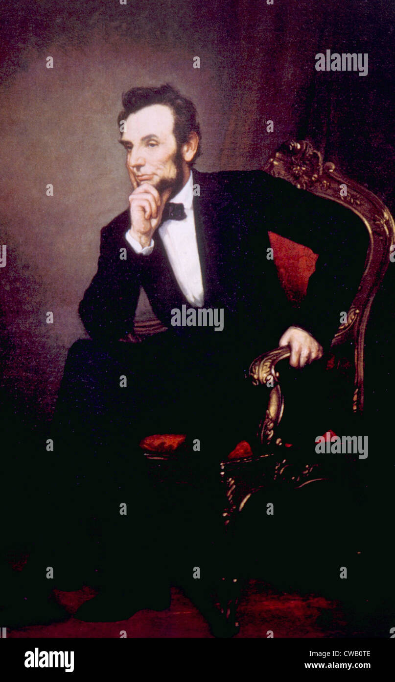 Abraham Lincoln (1809-1865) Stockfoto