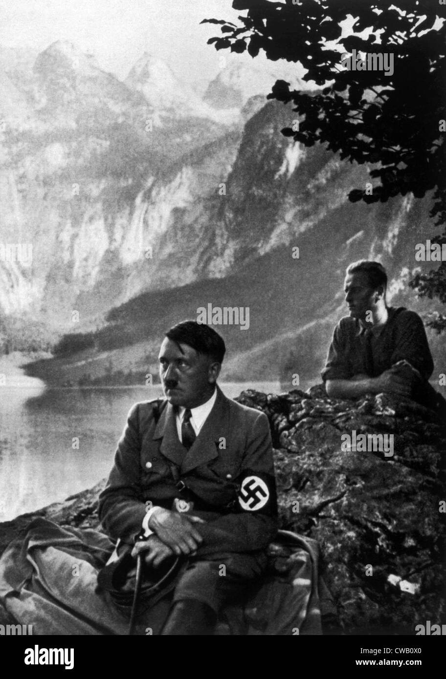 Adolf Hitler bei Medienstationen, ca. 1935 Stockfoto