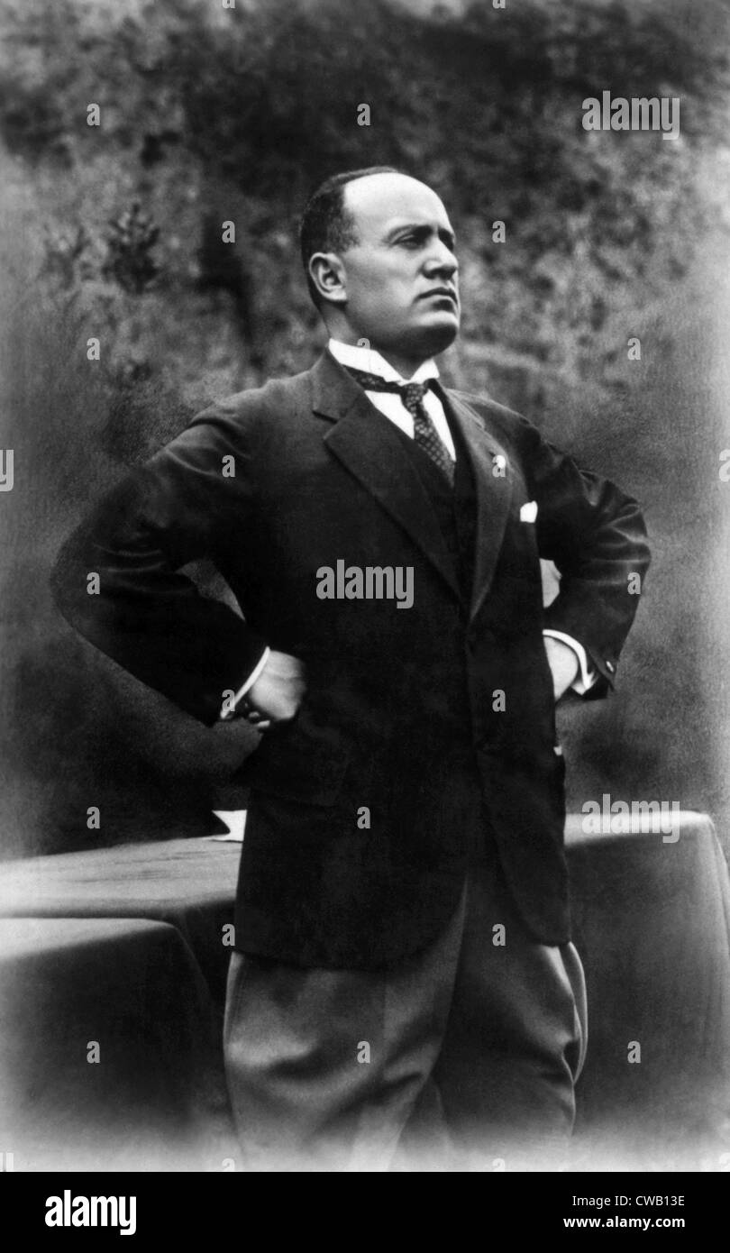 Benito Mussolini (1883-1945) Stockfoto