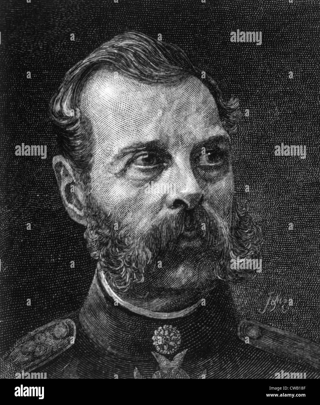 Zar Alexander II. (1818-1881), Zar von Rußland (1855-1881), 1886 Gravur Stockfoto