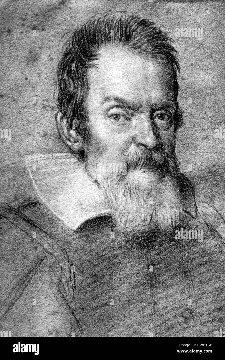 Galileo (1563-1642), Porträt von Ottario Leoni ca. 1624 Stockfoto