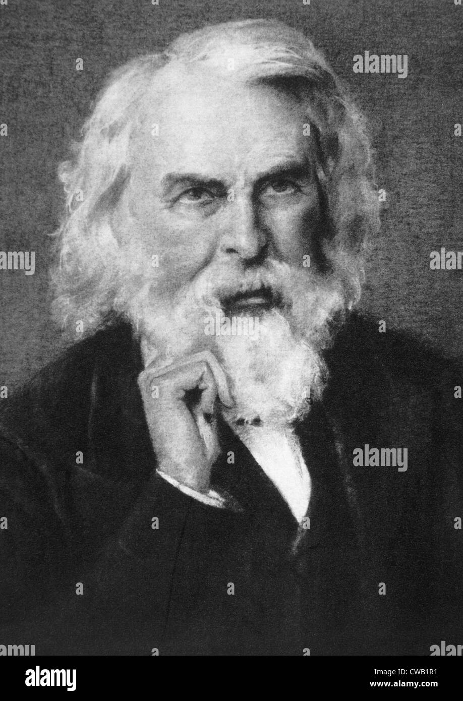 Henry Wadsworth Longfellow (1807-1882), amerikanischer Dichter, 1913 Tiefdruck. Stockfoto